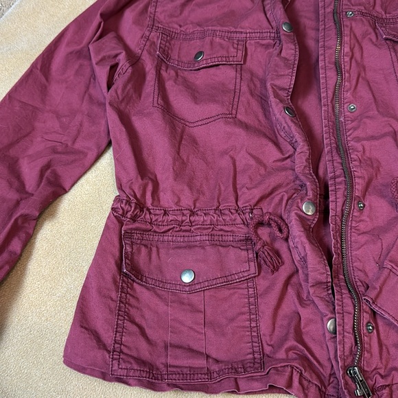 Mudd maroon military jacket - Picture 2 of 12